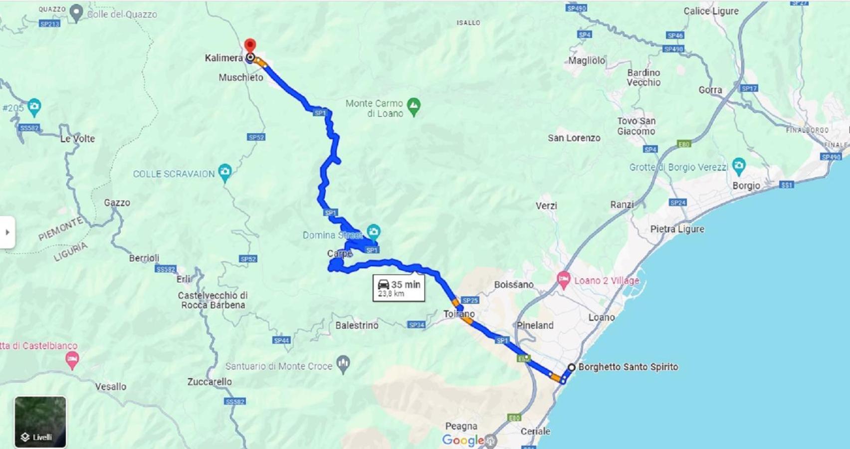 Bardineto 卡利梅拉旅馆酒店 外观 照片